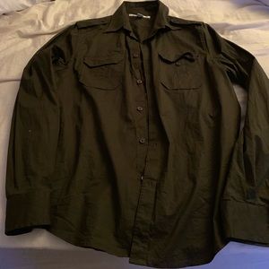 Kenneth Cole. Double Front Pocket. Small Shirt